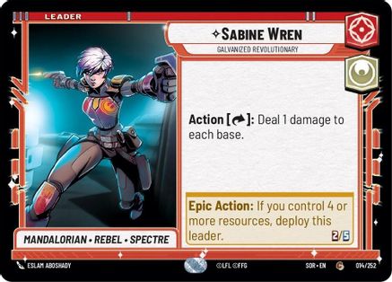Sabine Wren - Galvanized Revolutionary (014/252) - Spark of Rebellion