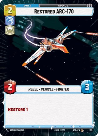Restored ARC-170 (Hyperspace) (310) - Spark of Rebellion Foil