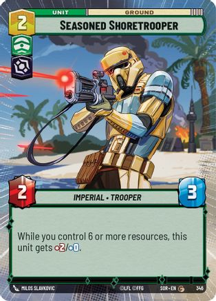 Seasoned Shoretrooper (Hyperspace) (346) - Spark of Rebellion Foil
