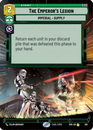 The Emperor's Legion (Hyperspace) (355) - Spark of Rebellion Foil