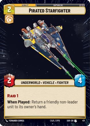Pirated Starfighter (Hyperspace) (471) - Spark of Rebellion Foil