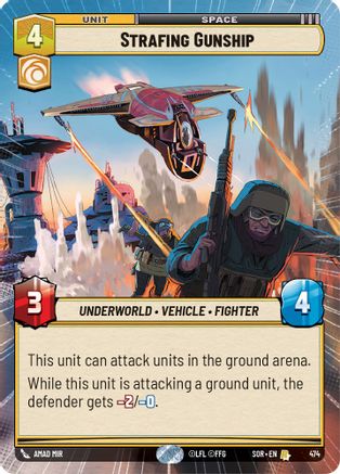 Strafing Gunship (Hyperspace) (474) - Spark of Rebellion Foil
