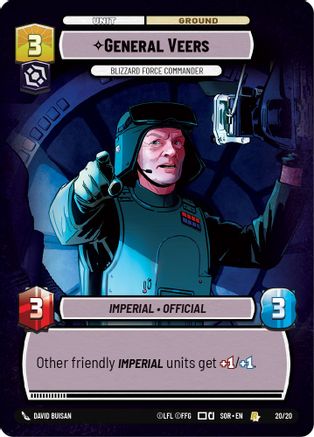 General Veers - Blizzard Force Commander (20/20) - Spark of Rebellion Weekly Play Promos Foil