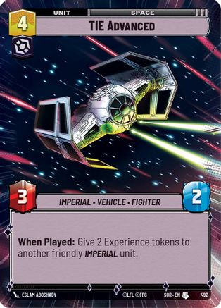 TIE Advanced (Hyperspace) (492) - Spark of Rebellion