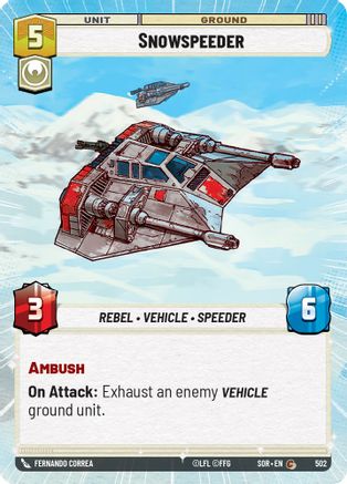 Snowspeeder (Hyperspace) (502) - Spark of Rebellion