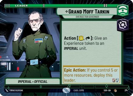 Grand Moff Tarkin - Oversector Governor (Hyperspace) (274) - Spark of Rebellion