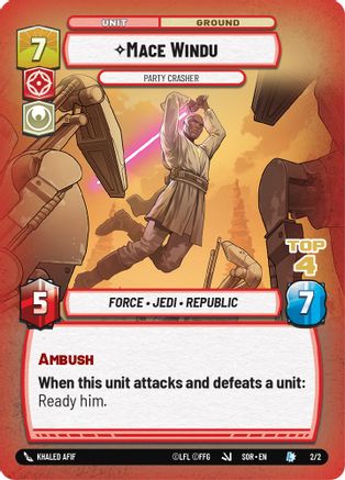 Mace Windu - Party Crasher (Top 4) (2/2) - Organized Play Promos