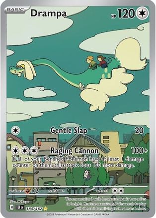 Drampa 184/162  - Holofoil SV05 Temporal Forces - Illustration Rare