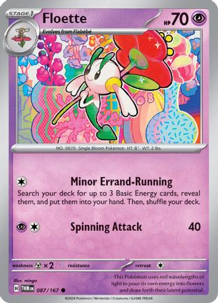 Floette 087/167  - Reverse Holofoil SV06 Twilight Masquerade - Common