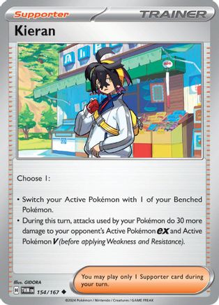 Kieran 154/167  SV06 Twilight Masquerade - Uncommon