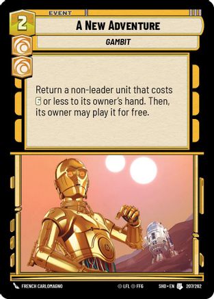 A New Adventure (207/262) - Shadows of the Galaxy Foil