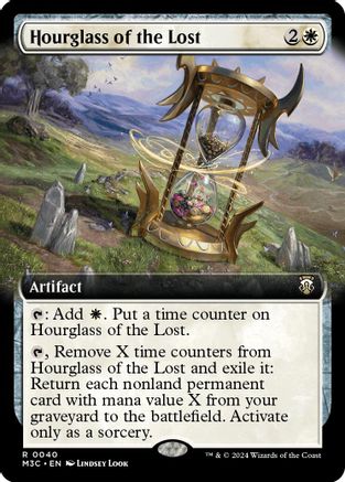 Hourglass of the Lost (Extended Art) (Ripple Foil) (M3C-040) - Modern Horizons 3 Commander Foil