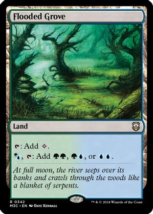 Flooded Grove (Ripple Foil) (M3C-342) - Modern Horizons 3 Commander Foil