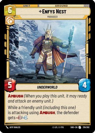 Enfys Nest - Marauder (219/262) - Shadows of the Galaxy Foil