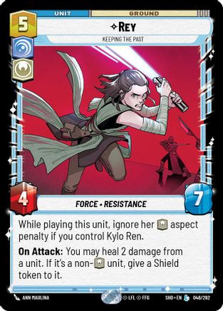 Rey - Keeping the Past (046/262) - Shadows of the Galaxy Foil