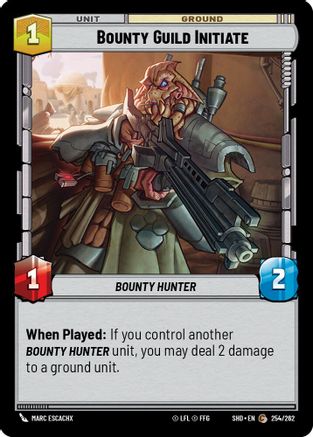 Bounty Guild Initiate (254/262) - Shadows of the Galaxy