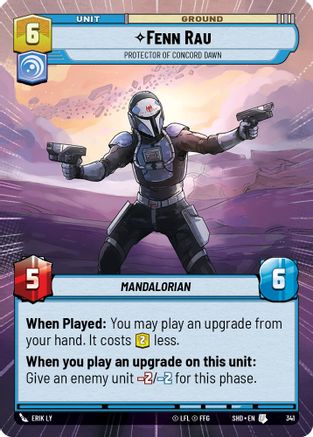Fenn Rau - Protector of Concord Dawn (Hyperspace) (341) - Shadows of the Galaxy