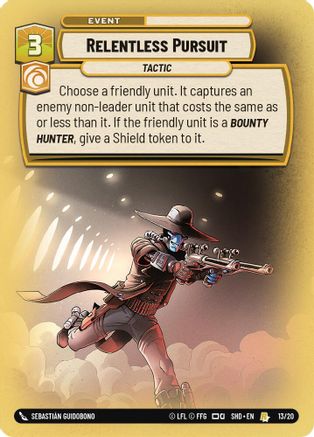 Relentless Pursuit (13/20) - Shadows of the Galaxy Weekly Play Promos Foil