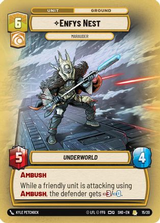Enfys Nest - Marauder (15/20) - Shadows of the Galaxy Weekly Play Promos Foil