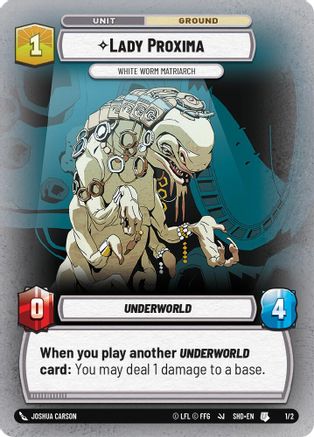 Lady Proxima - White Worm Matriarch (1/2) - Organized Play Promos