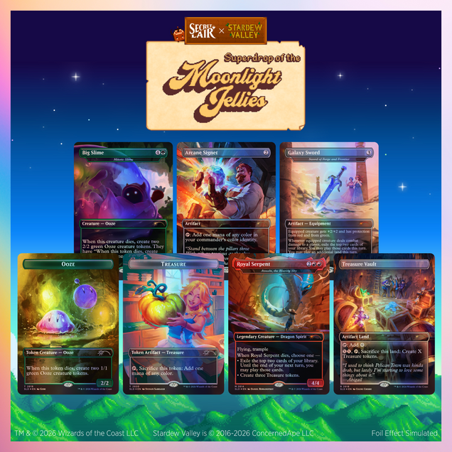 Magic the Gathering - Secret Lair x Stardew Valley - A Flicker In The Deep - Traditional Foil