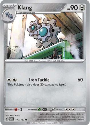 Klang 100/142  - Reverse Holofoil SV07 Stellar Crown - Common