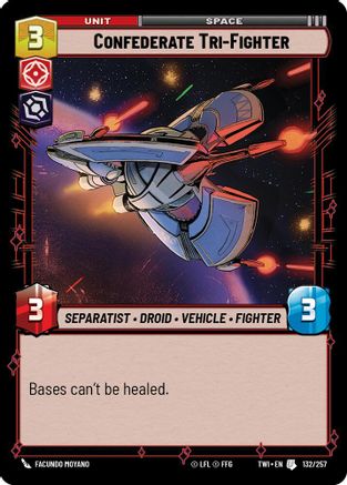 Confederate Tri-Fighter (132/257) - Twilight of the Republic