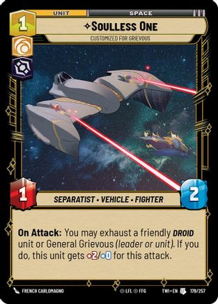 Soulless One - Customized for Grievous (179/257) - Twilight of the Republic Foil