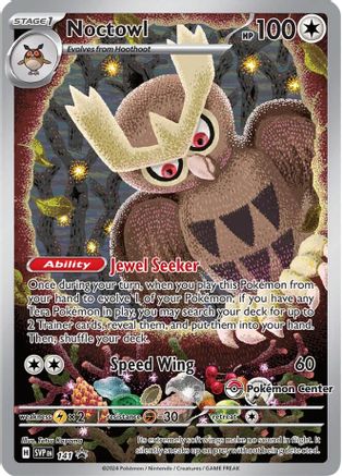 Noctowl 141 (Pokemon Center Exclusive) - Holofoil SV Scarlet & Violet Promo Cards - Promo