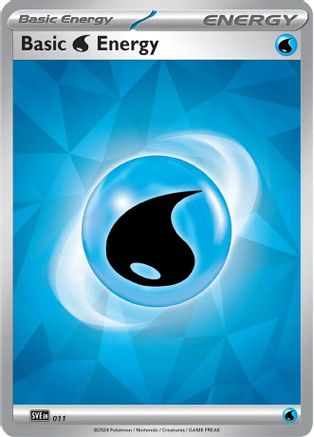 Basic Water Energy 011  - Holofoil SV07 Stellar Crown - Common