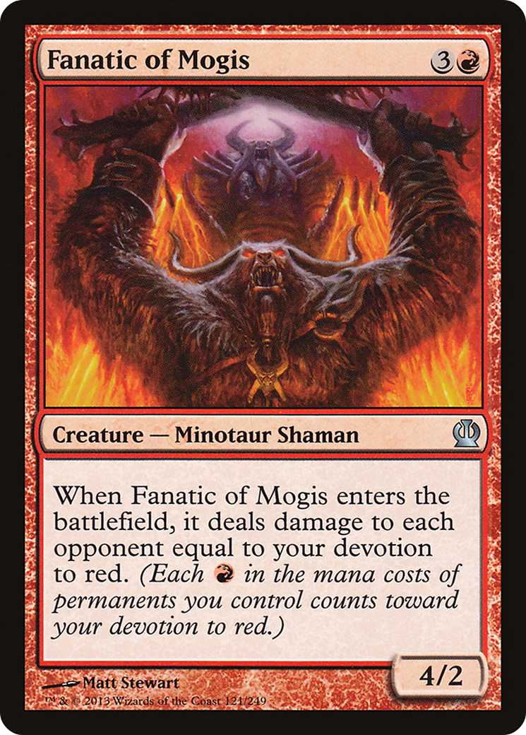 Fanatic of Mogis (THS-121) - Theros Foil