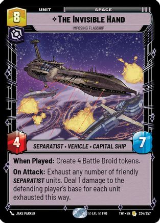 The Invisible Hand - Imposing Flagship (234/257) - Twilight of the Republic
