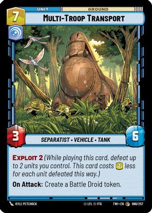 Multi-Troop Transport (066/257) - Twilight of the Republic Foil