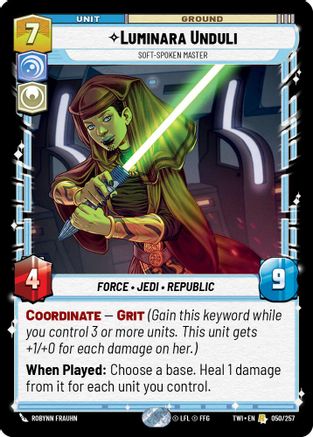 Luminara Unduli - Soft-Spoken Master (050/257) - Twilight of the Republic