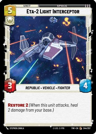 ETA-2 Light Interceptor (244/257) - Twilight of the Republic Foil