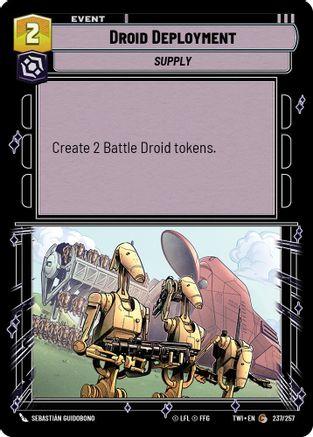 Droid Deployment (237/257) - Twilight of the Republic Foil