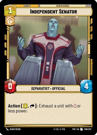Independent Senator (206/257) - Twilight of the Republic