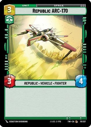 Republic ARC-170 (111/257) - Twilight of the Republic Foil