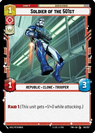 Soldier of the 501st (141/257) - Twilight of the Republic Foil