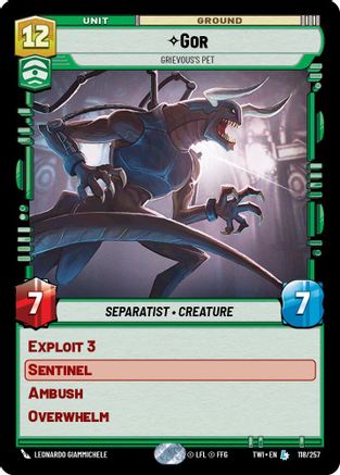 Gor - Grievous's Pet (118/257) - Twilight of the Republic Foil