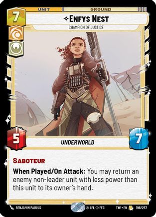 Enfys Nest - Champion of Justice (198/257) - Twilight of the Republic Foil