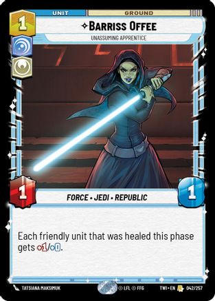 Barriss Offee - Unassuming Apprentice (042/257) - Twilight of the Republic Foil