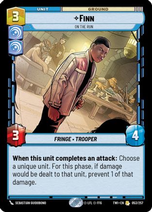 Finn - On the Run (053/257) - Twilight of the Republic Foil