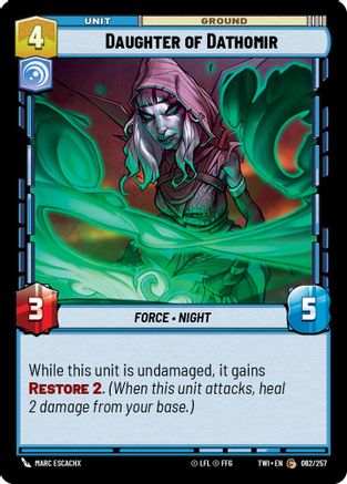 Daughter of Dathomir (062/257) - Twilight of the Republic Foil