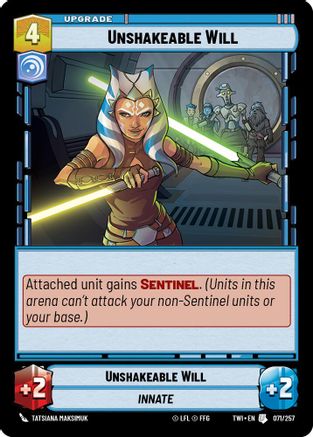Unshakeable Will (071/257) - Twilight of the Republic Foil