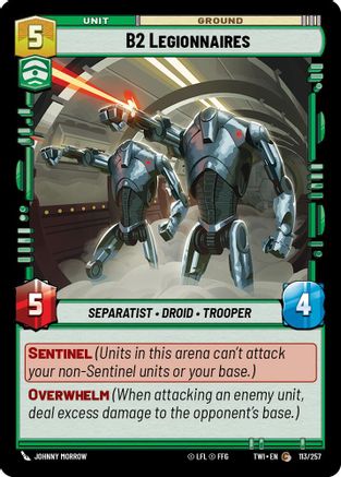 B2 Legionnaires (113/257) - Twilight of the Republic Foil