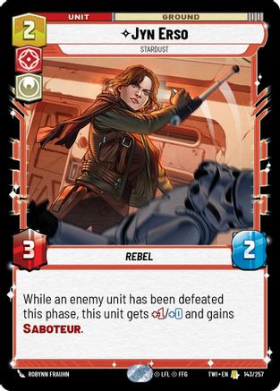 Jyn Erso - Stardust (143/257) - Twilight of the Republic