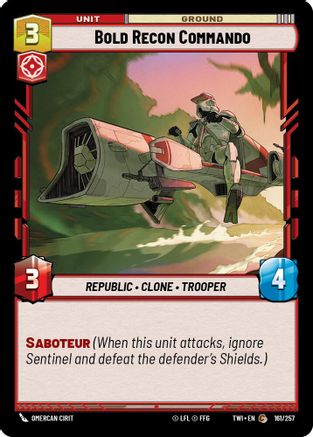 Bold Recon Commando (161/257) - Twilight of the Republic Foil