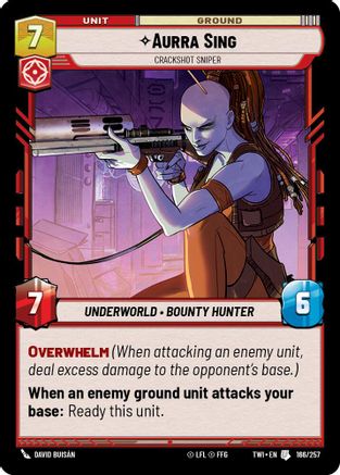 Aurra Sing - Crackshot Sniper (166/257) - Twilight of the Republic