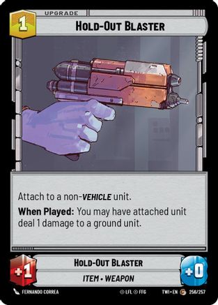 Hold-Out Blaster (256/257) - Twilight of the Republic Foil
